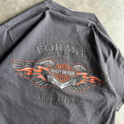 Harley Davidson Full Service Garage Pin Up Girl Tee