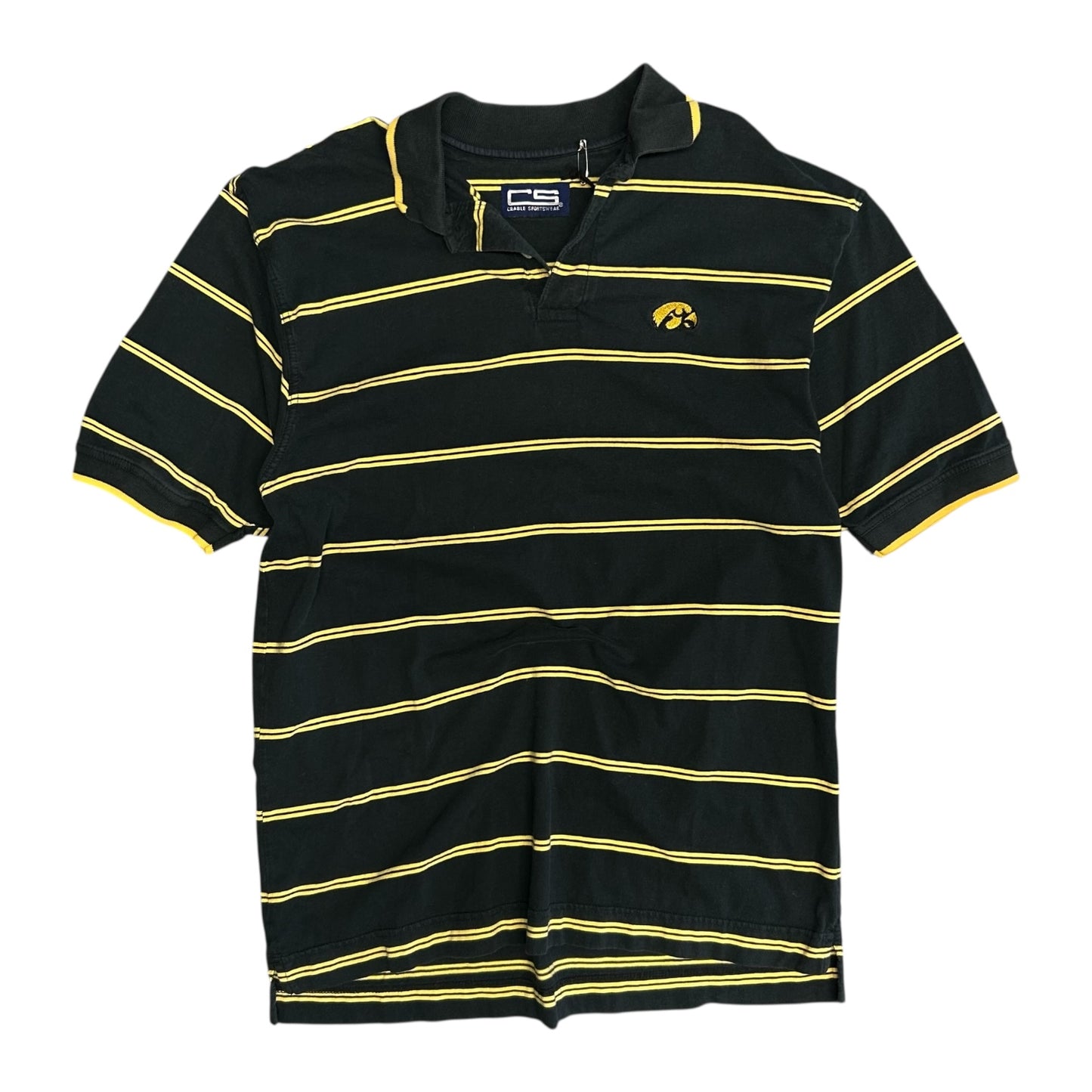 Vintage Hawkeyes Double Striped Polo