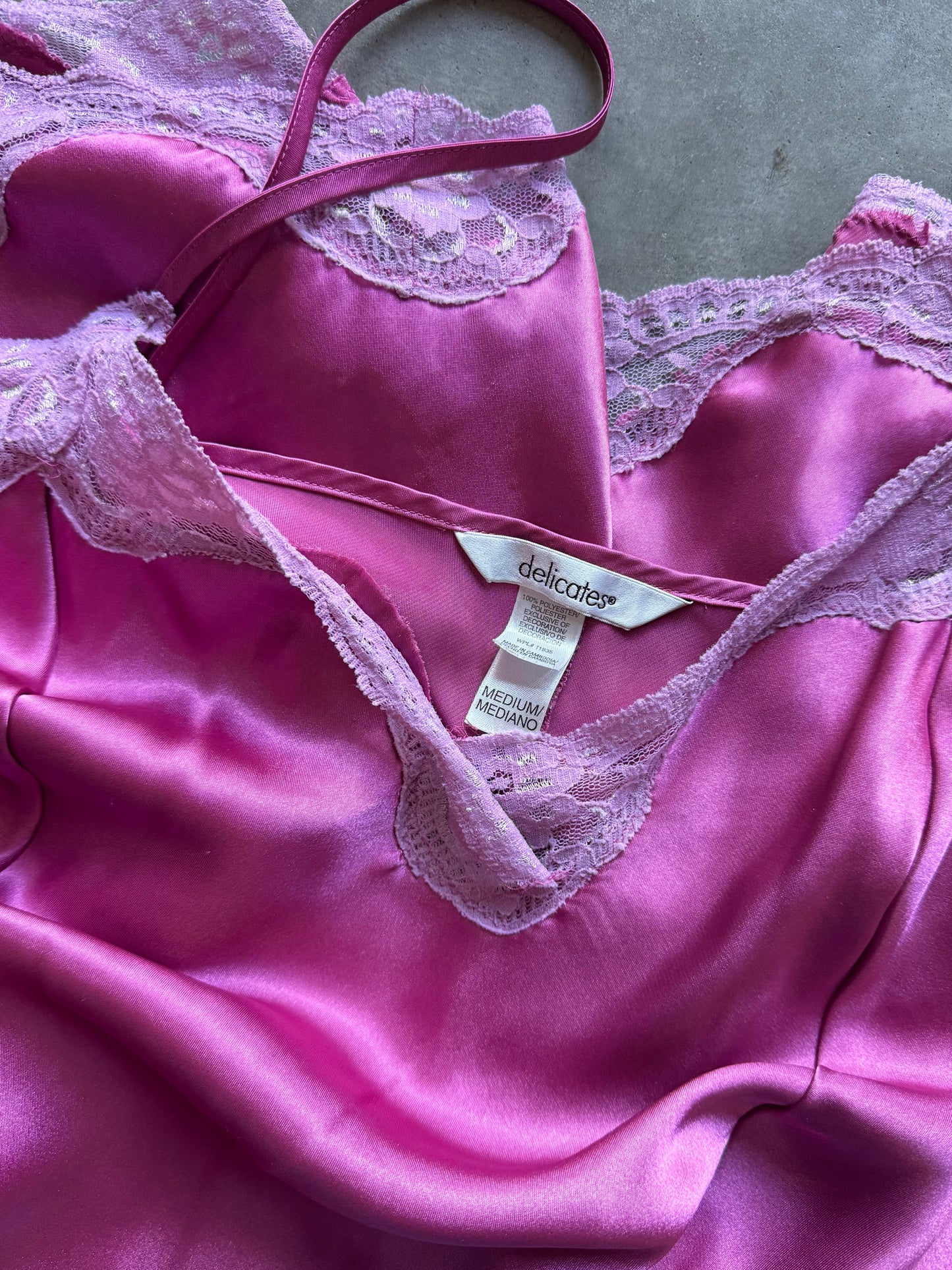 Women’s Delicates Pink Lace Slip