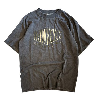 Vintage Iowa Hawkeyes Faded Embroidery Tee