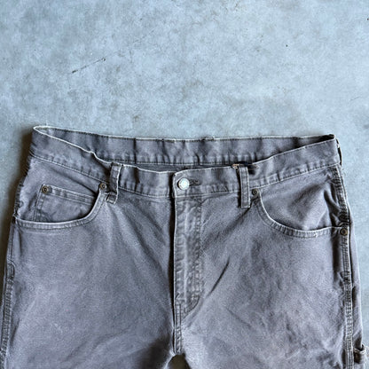 Vintage Dickies Black Patch Faded Green Carpenter Pants