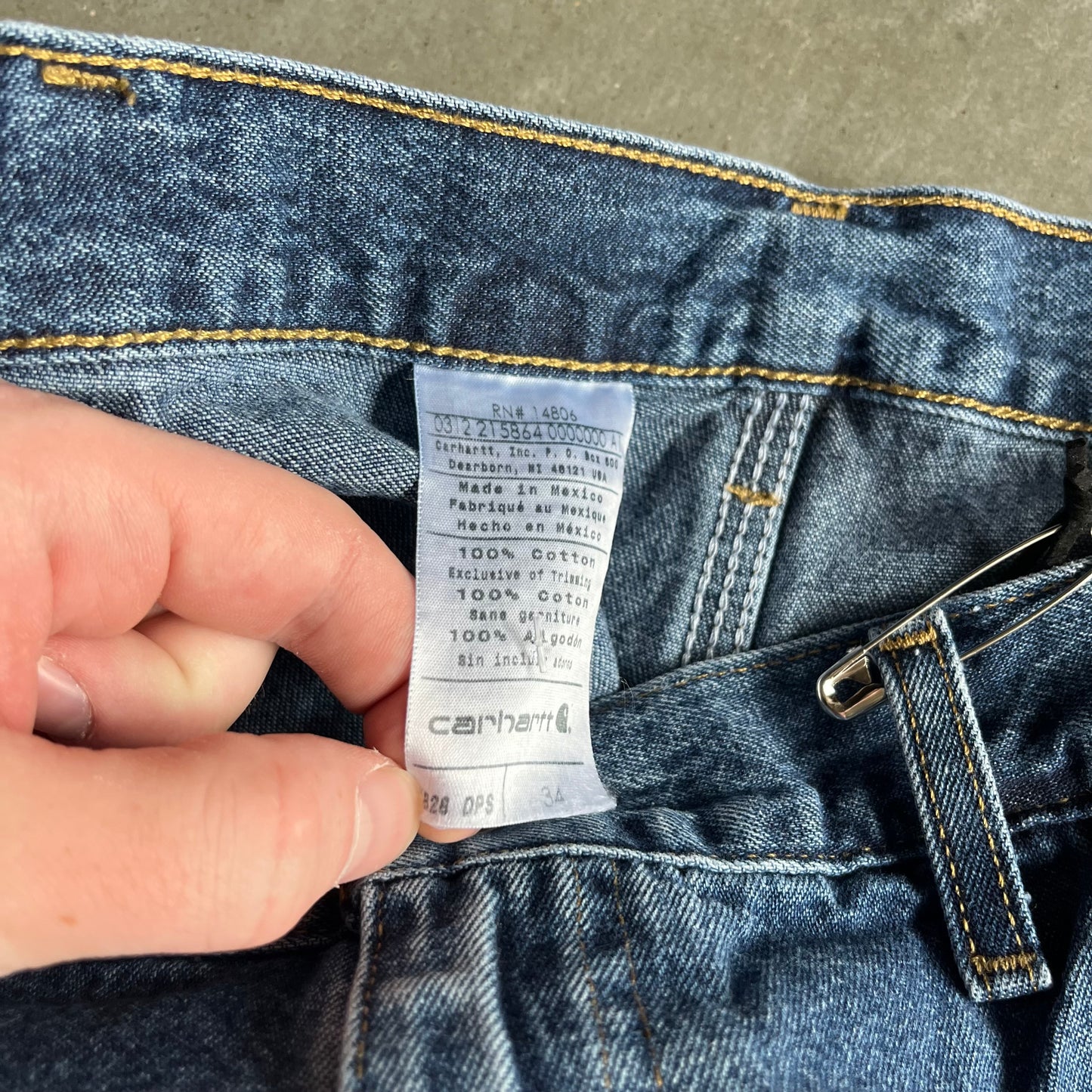 Carhartt B28 DPS Indigo Carpenter Jorts