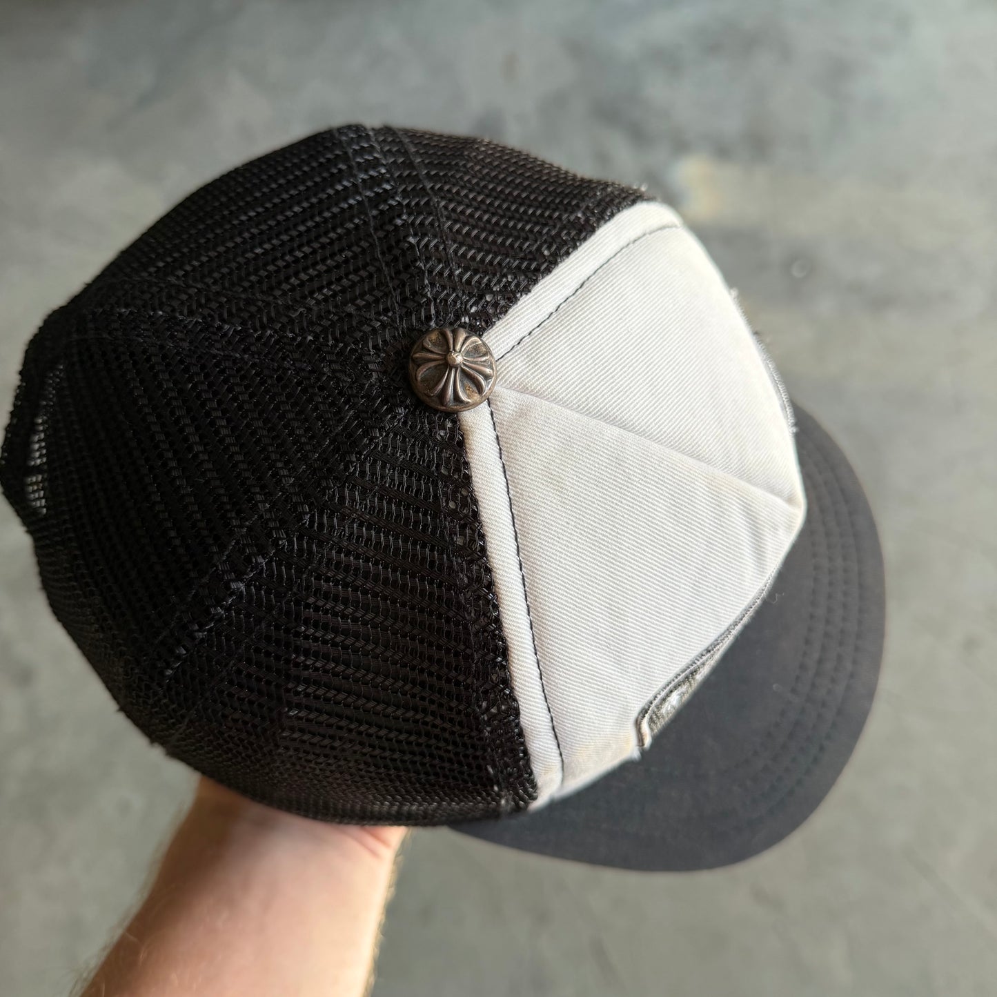 Vintage Chrome Hearts ‘Fuck’ Patch Trucker Hat