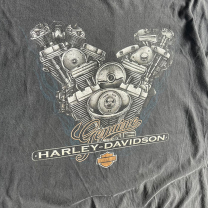 Vintage Worth Harley Davidson Faded Flaming V-Twin Tee