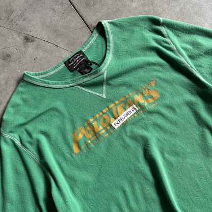 Y2K Polo Green/Yellow Graphic Long Sleeve