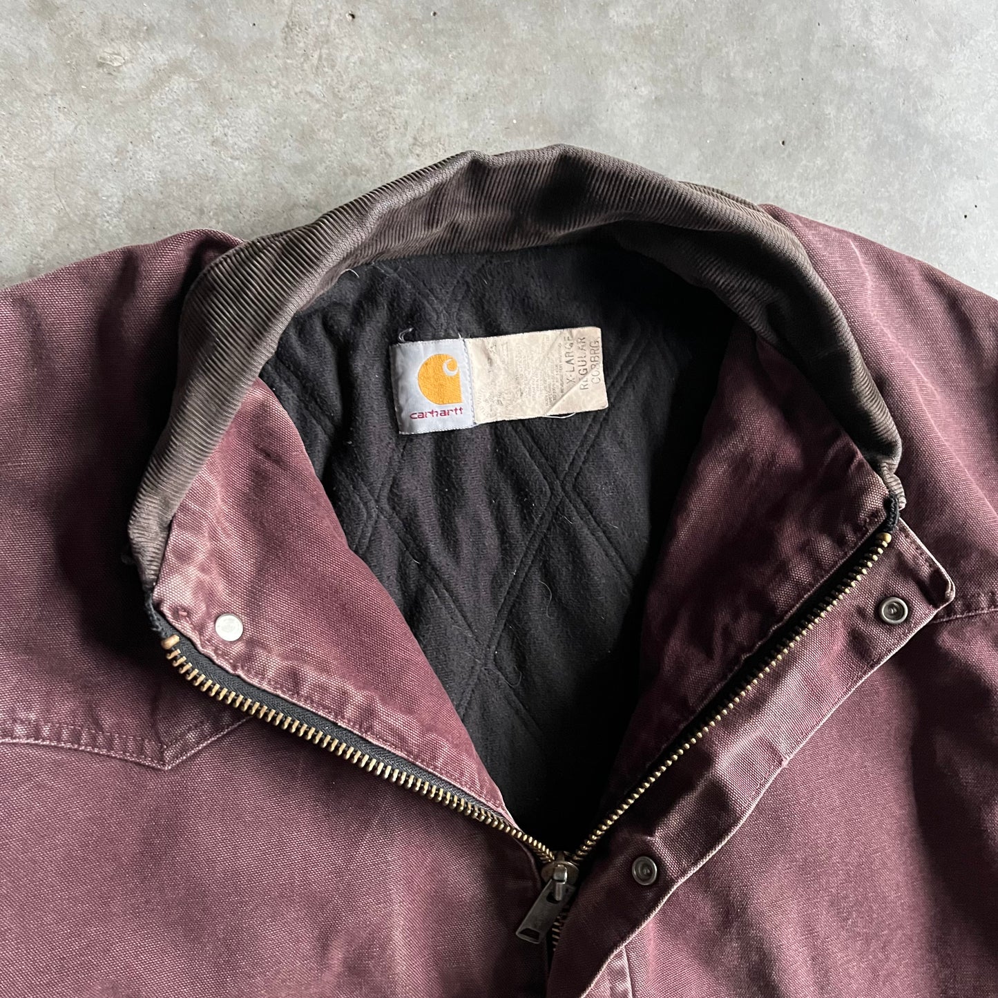 Vintage Carhartt ‘C03 BRG’ Burgundy Rancher Arctic Parka