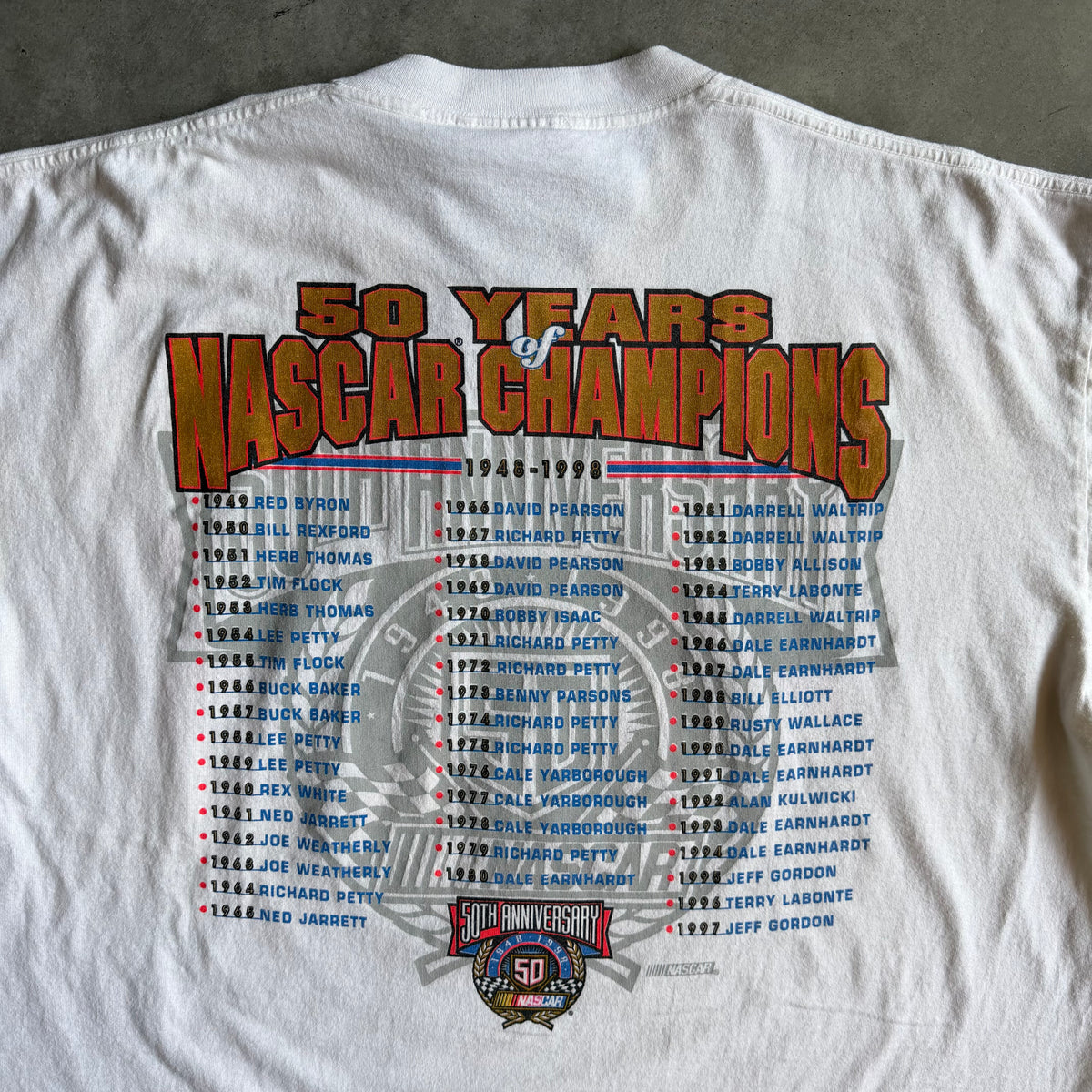Vintage Chase Authentics NASCAR 50th Anniversary Tee