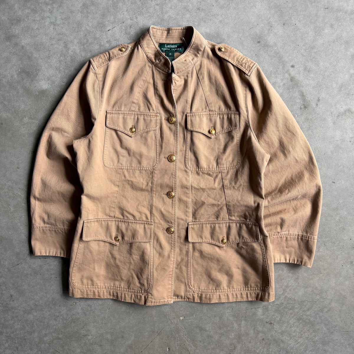 Women’s Ralph Lauren Military Utility Jacket Khaki Brown