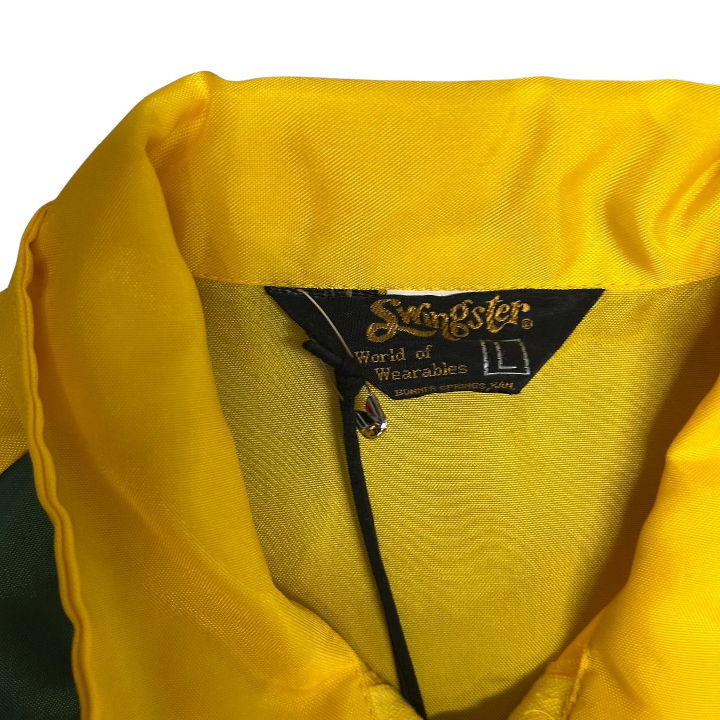 Y2K Swingster Green Stripe Windbreaker