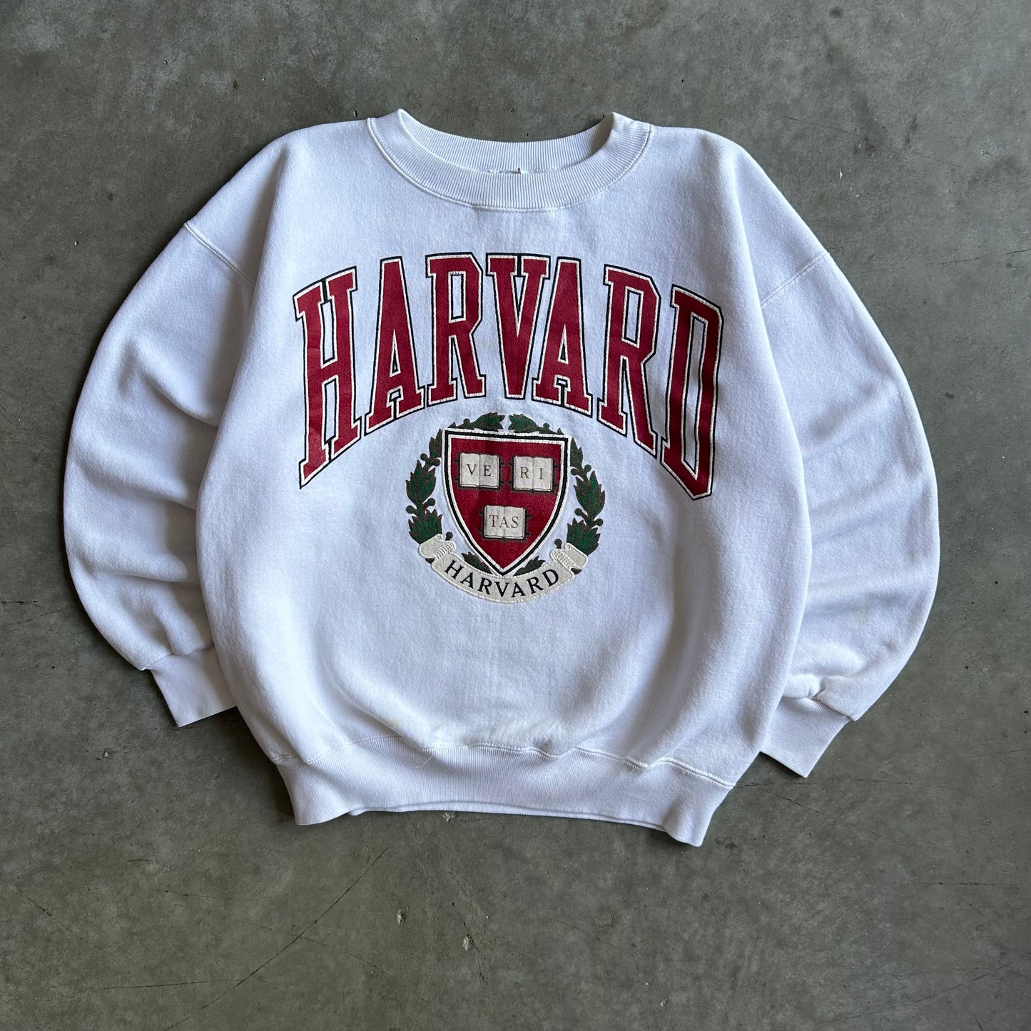 Vintage Harvard Spell Out & Crest Sweatshirt