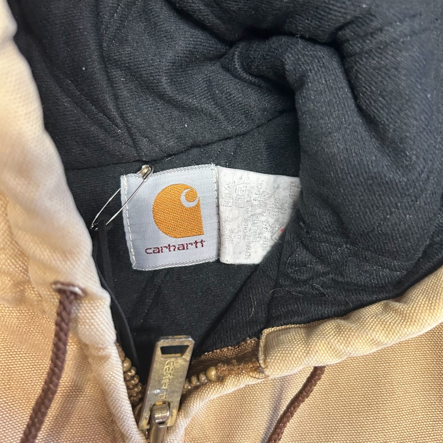 Carhartt ‘J04 BRN’ Brown Quilt Lined Active Jacket
