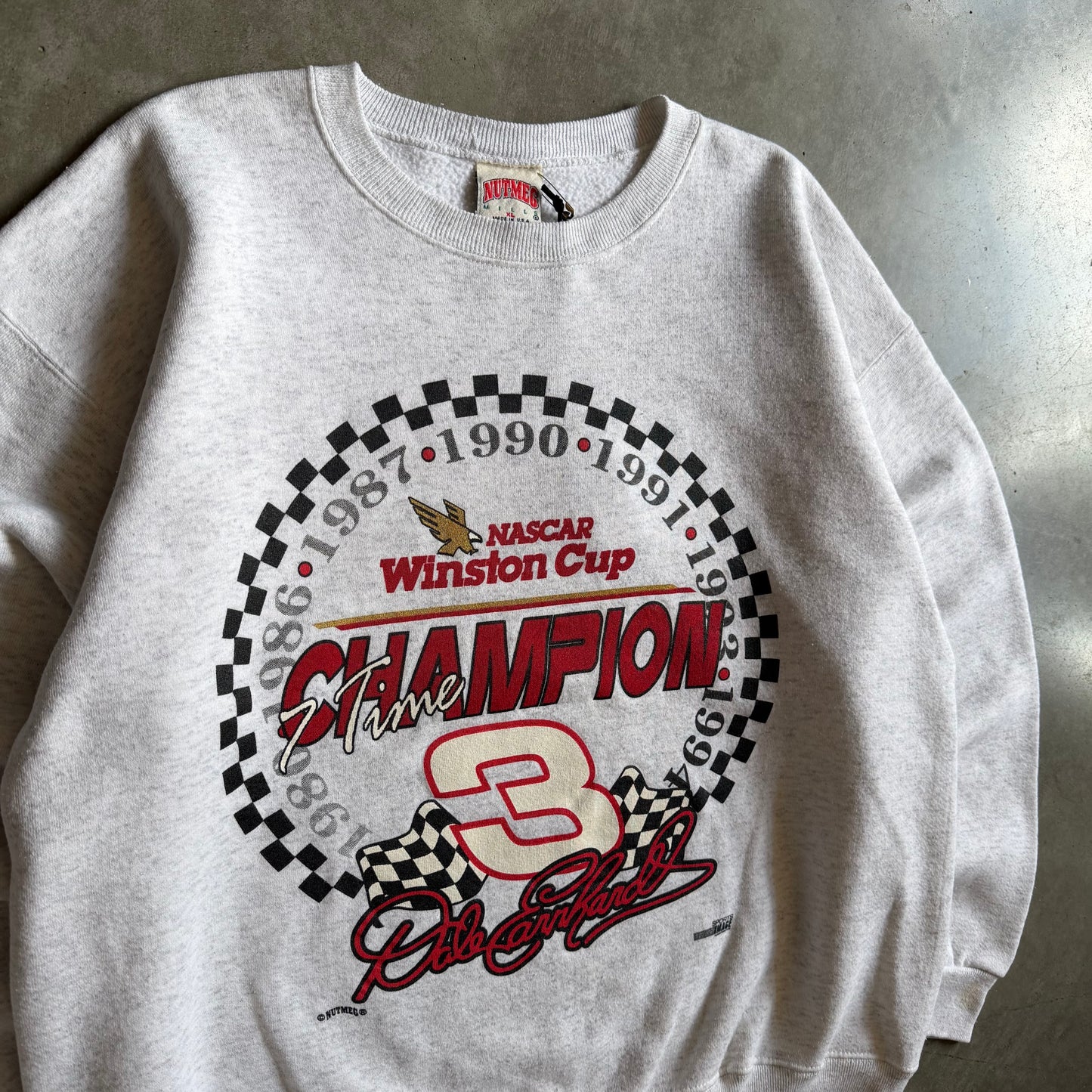 Vintage Dale Earnhardt 7 Time Winston Cup Champ Sweatshirt