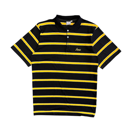 Vintage Striped University Of Iowa  Polo
