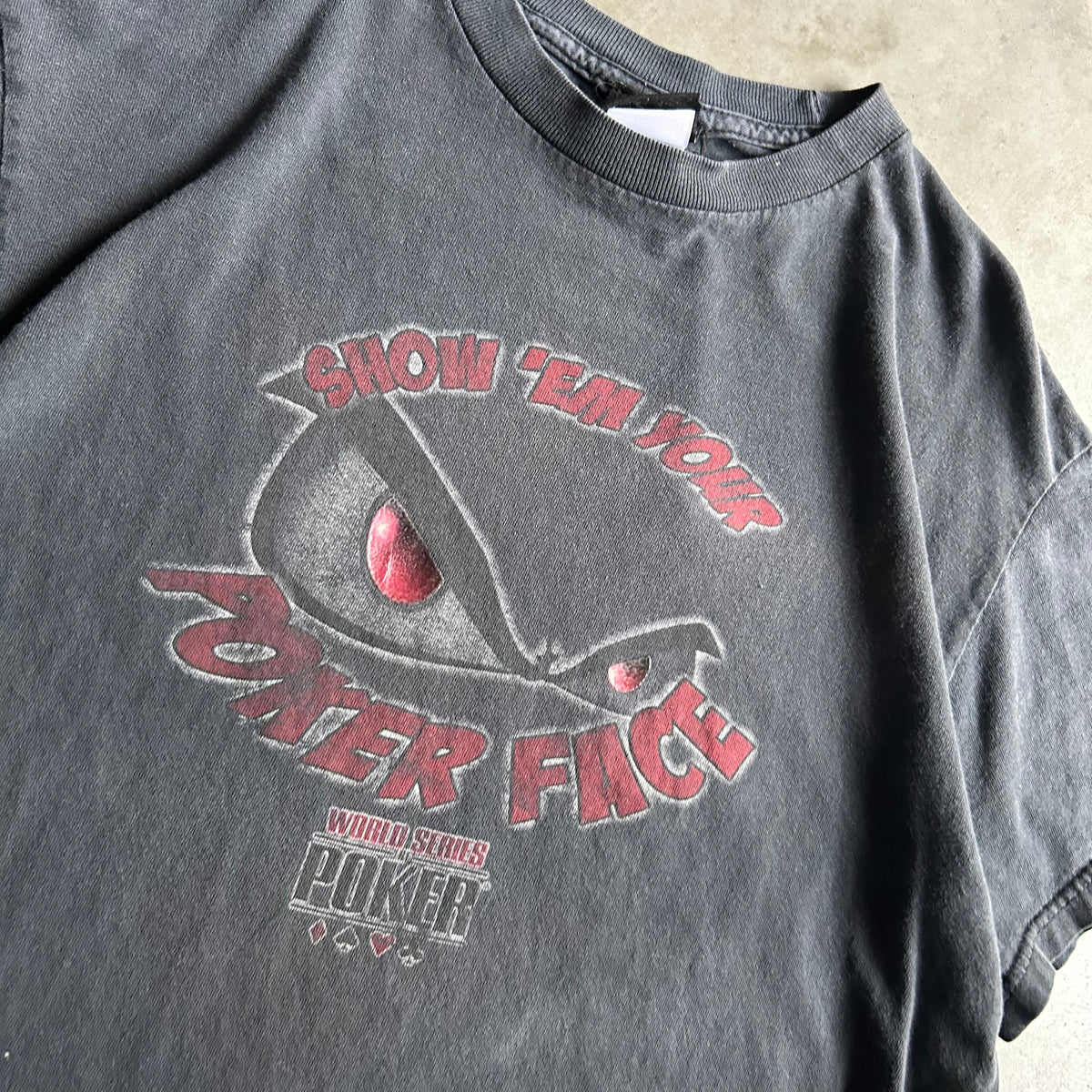 Y2K Smoked Out World Series Of Poker ‘Show ‘Em Your Poker Face’ Tee