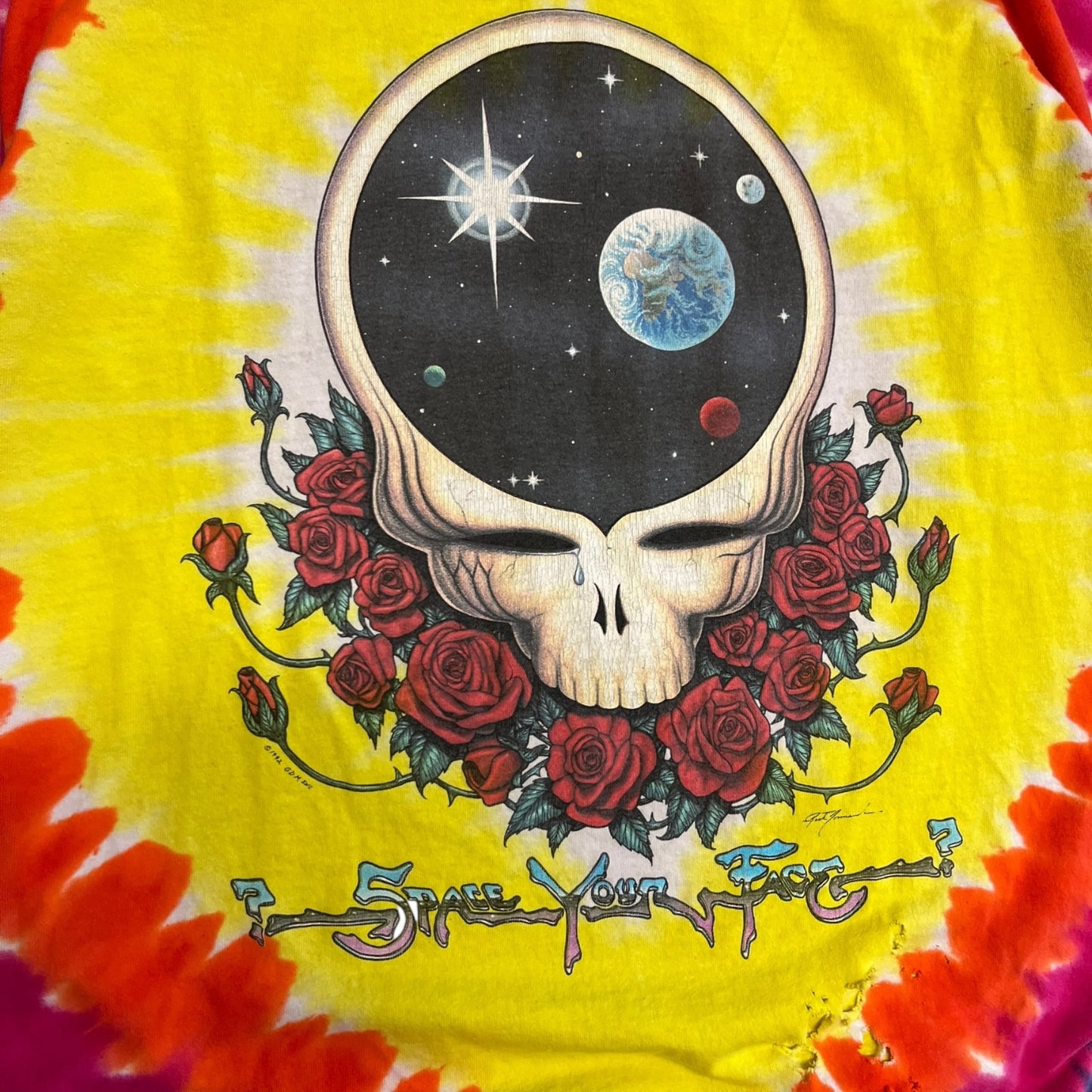 1992 Liquid Blue Grateful Dead ‘Space Your Face’ Tee