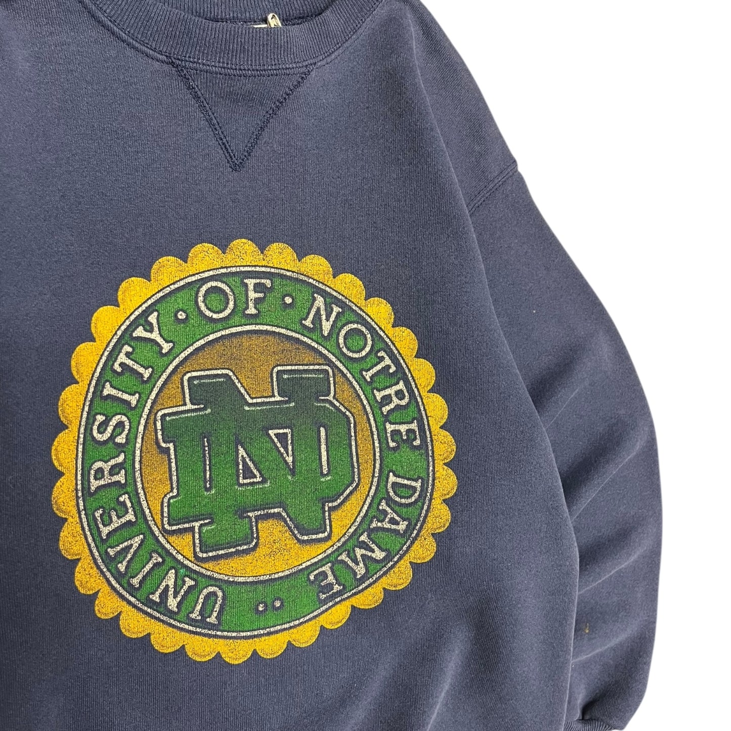 Vintage University Of Notre Dame Logo Sweatshirt