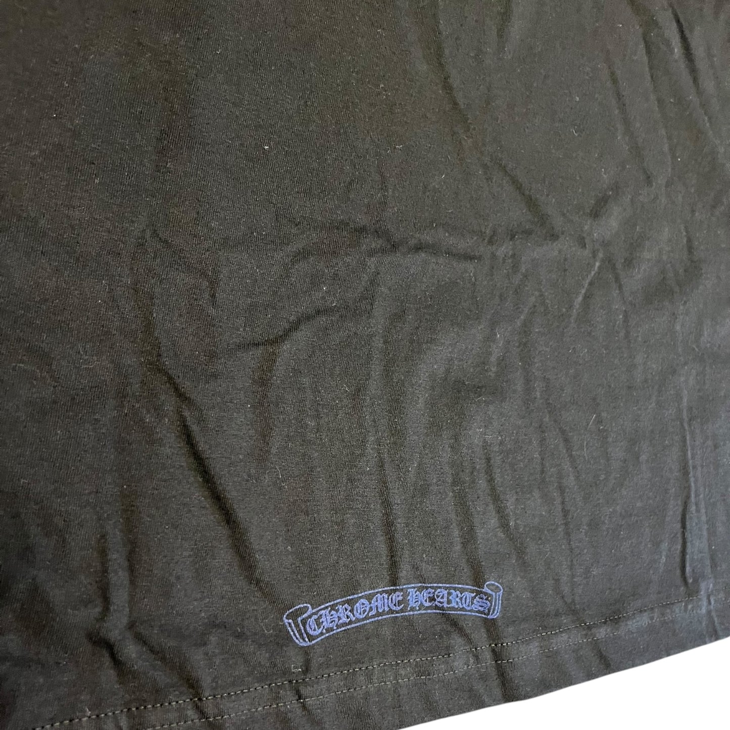 Chrome Hearts Spell Out Longsleeve Pocket Tee BLK/Blue
