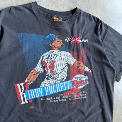 Vintage ‘92 Kirby Pucket Tribute Stats & Signature Tee