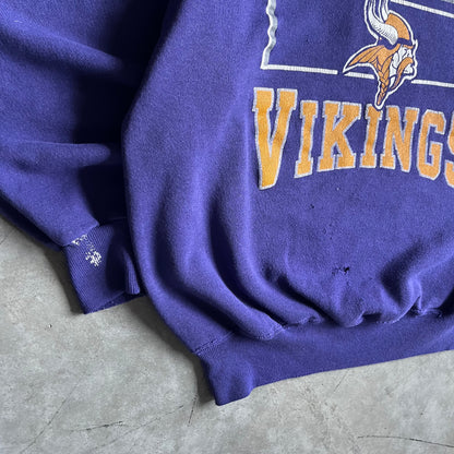 Vintage Minnesota Vikings Graphic Raglan Sweatshirt