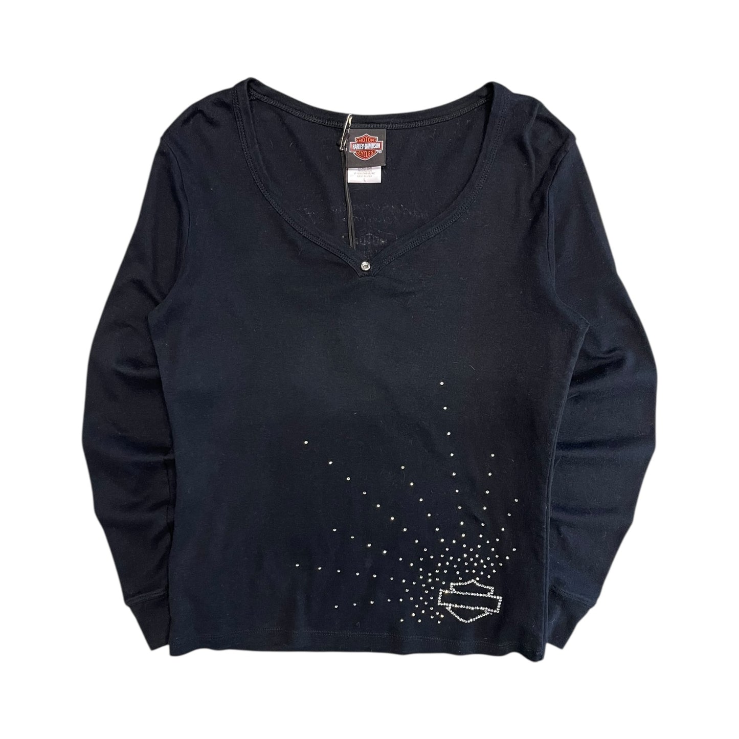 Women’s Harley Davidson Black Long Sleeve With Bling