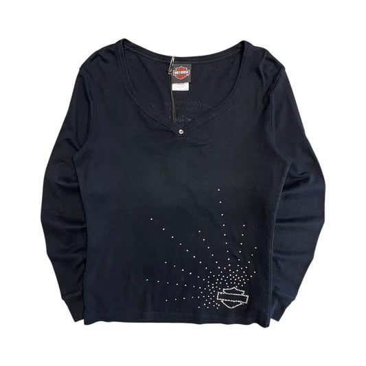 Women’s Harley Davidson Black Long Sleeve With Bling