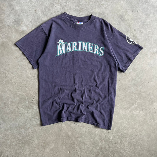 Vintage MLB Seattle Mariners Navy Logo Tee