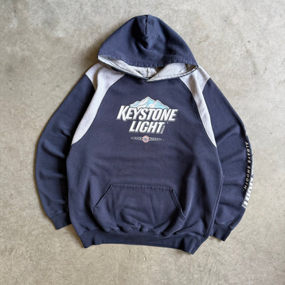 Y2K Keystone Light Beer 2 Tone Navy Sweatshirt