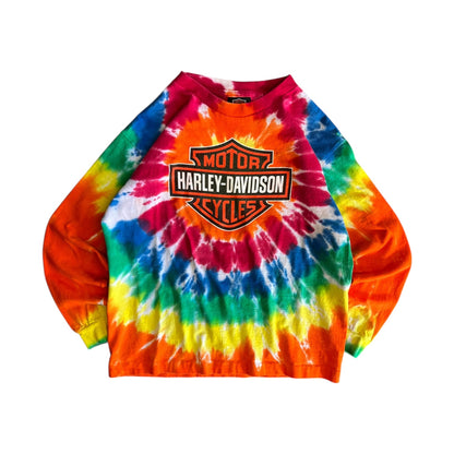 Vintage Youth Harley Davidson Tie Dye Longsleeve