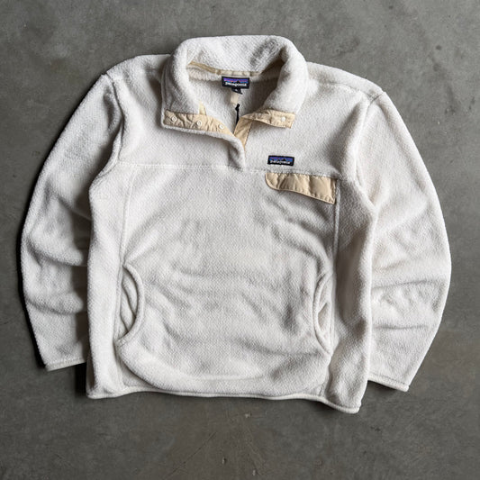 Patagonia Women’s Re-Tool Snap Enclosure Cream Fleece Pullover