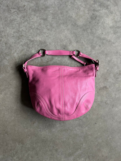 Y2K Coach Rare Barbie Pink Large Hobo Shoulder Bag Mint Condition
