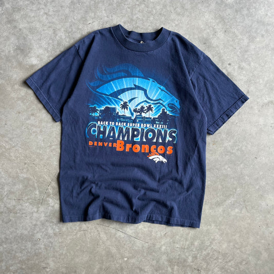 Vintage NFL Superbowl XXXIII Denver Broncos Champions Tee