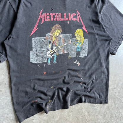 Vintage Thrashed Metallica Beavis & Butthead T Shirt