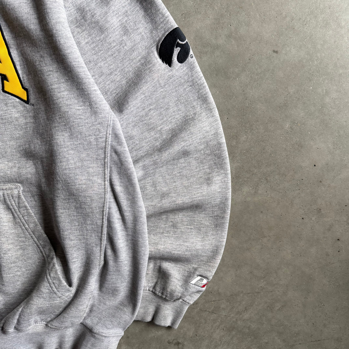 Vintage Iowa Hawkeyes Embroidered “Iowa” Spell-Out Hoodie