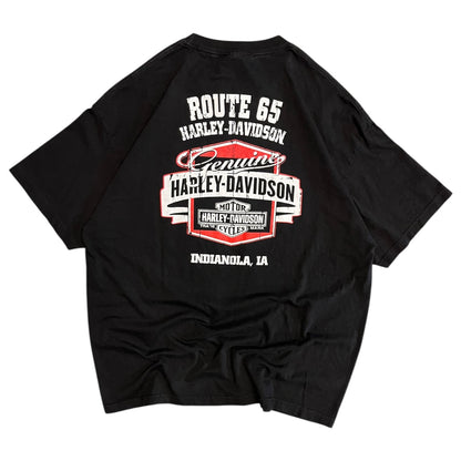 Y2K Harley Davidson Ruby Red Motorcycle Women Tee