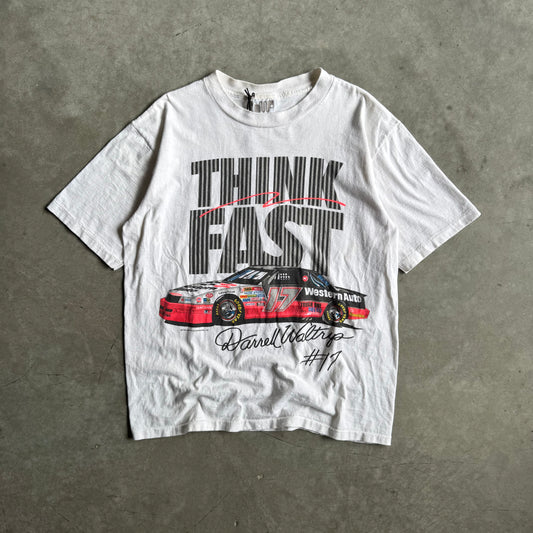 Vintage NASCAR Darrell Waltrip "Think Fast" #17 Tee