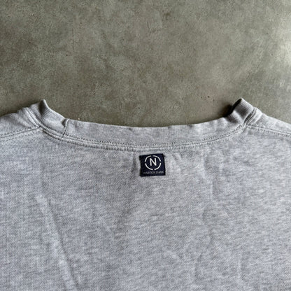 Y2K Nautica Jeans Company Spellout Gray Sweatshirt