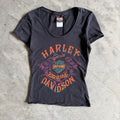 Women’s Harley Davidson Black Wing Graphic Fitted Tee