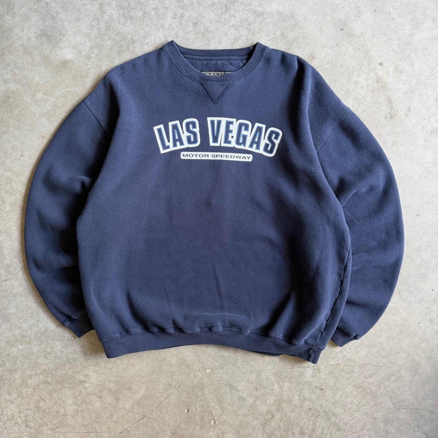 Vintage Las Vegas Motor Speedway Spell-Out Navy Sweatshirt