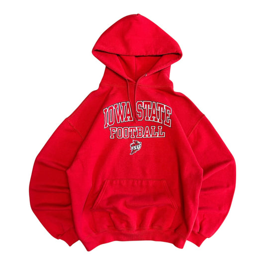 Y2K Iowa State Football Red Hoodie
