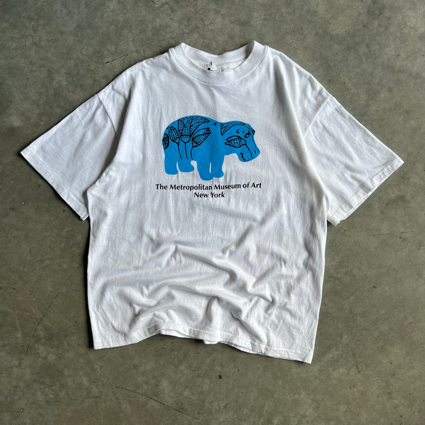 Vintage MoMA William The Hippopotamus T Shirt