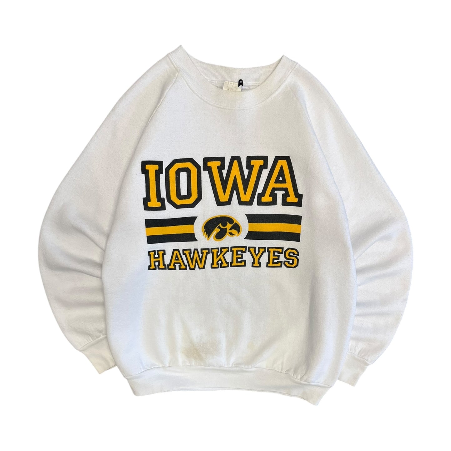 Vintage Raglan Cut Iowa Hawkeyes Banner Sweatshirt