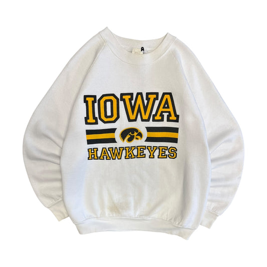 Vintage Raglan Cut Iowa Hawkeyes Banner Sweatshirt