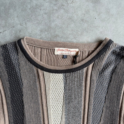 Vintage Norm Thompson Earth Tone Knit Sweater