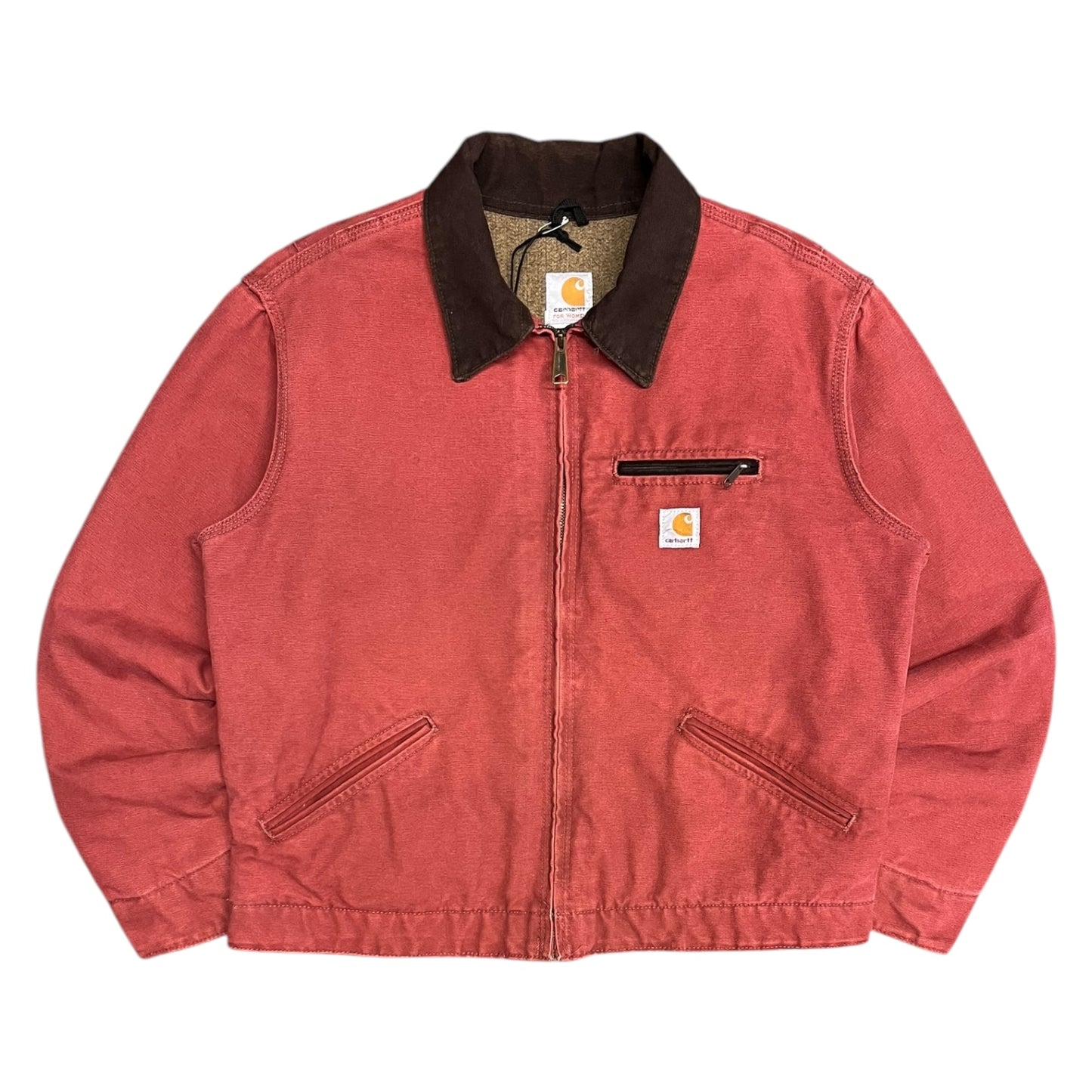 Woman’s Carhartt ‘WJ097 VRS’ Rose Sherpa Lined Detroit Jacket