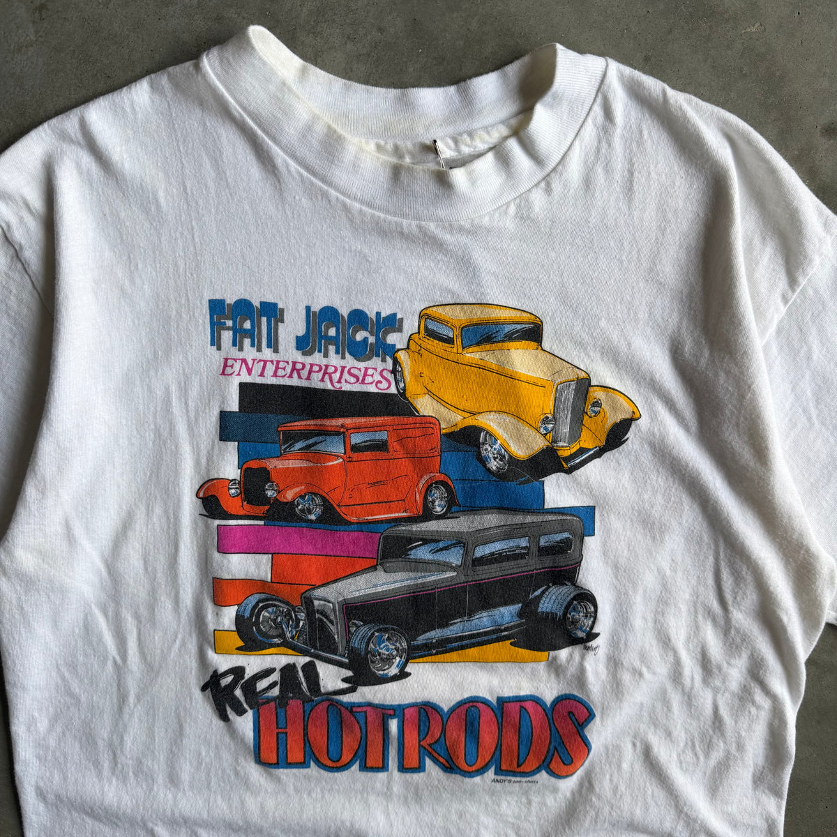 Vintage Fat Jack Real Hot Rods Art Tee