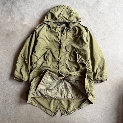 Vintage Thrashed US Army M-1951 Fishtail Parka W/ Liner