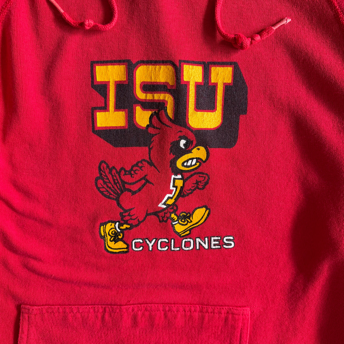 Vintage Iowa State Cyclones Raglan Cut Cy w/ Timbs Red Hoodie
