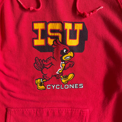 Vintage Iowa State Cyclones Raglan Cut Cy w/ Timbs Red Hoodie