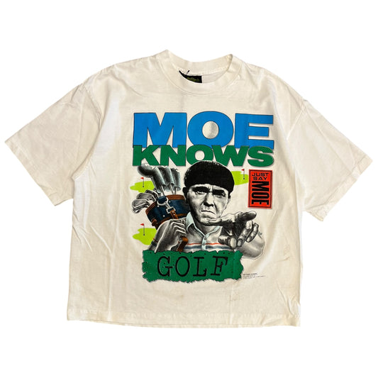 Vintage Moe Knows Golf Tee