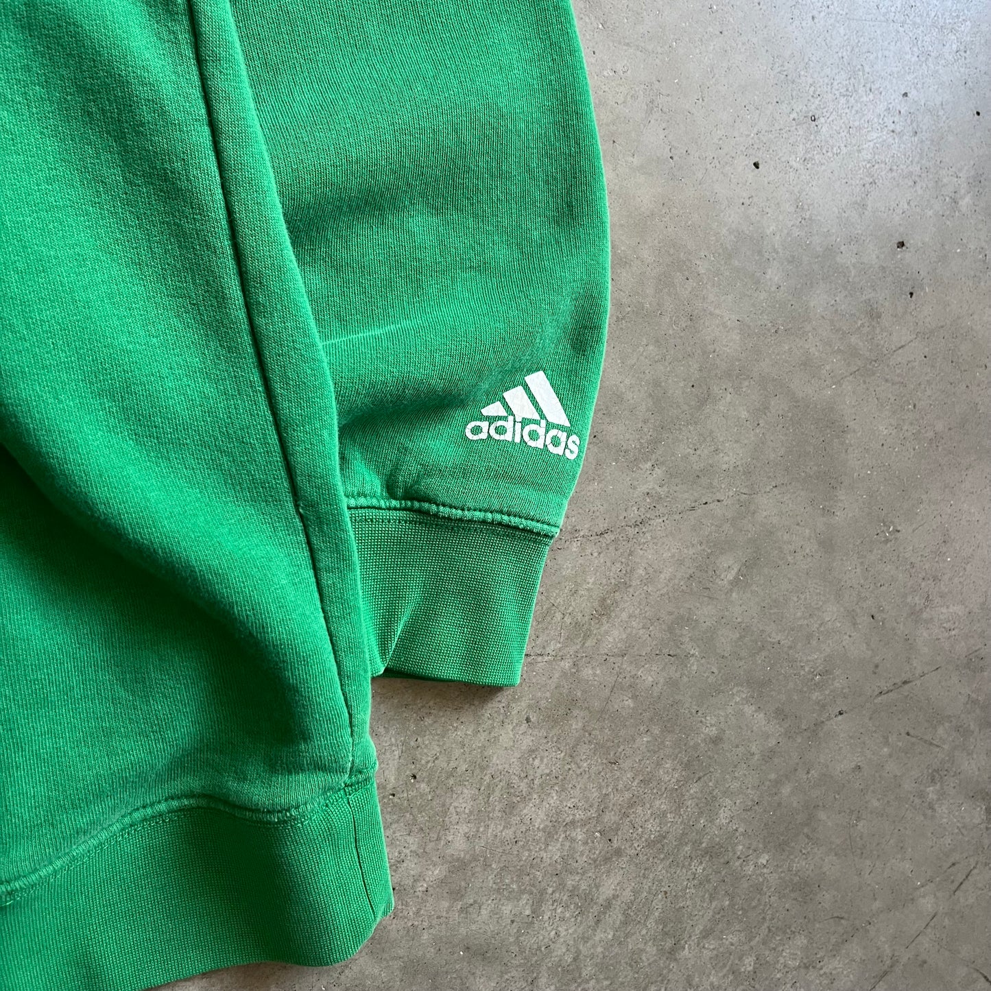 Y2K Adidas Notre Dame Gold Border Spell-Out Hoodie